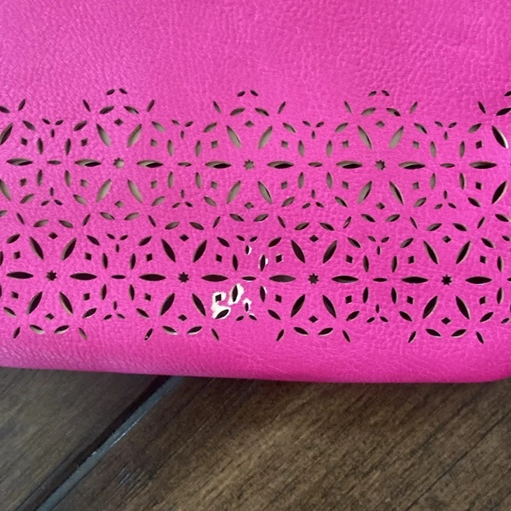 Ralph Lauren RLL Littlebury Tote Bag Rose Pink Gold - Picture 10 of 11